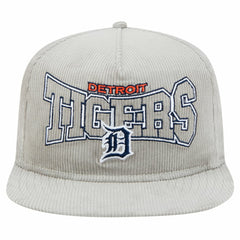 New Era Detroit Tigers Gray Corduroy Golfer Snapback Hat Outlet