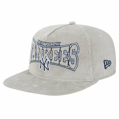 New Era New York Yankees Gray Corduroy Golfer Snapback Hat for sale