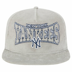 New Era New York Yankees Gray Corduroy Golfer Snapback Hat for sale