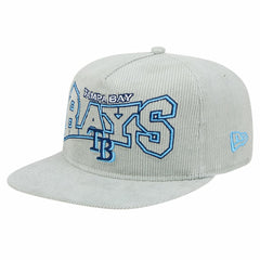 New Era Tampa Bay Rays Gray Corduroy Golfer Snapback Hat for sale