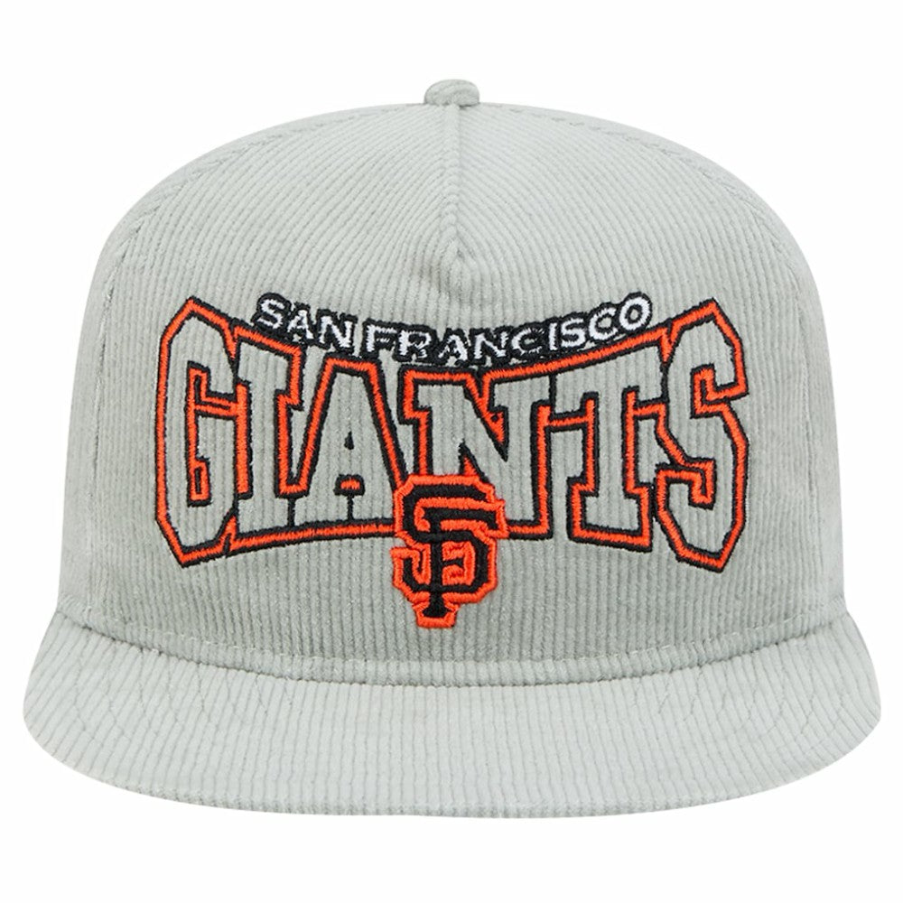 New Era San Francisco Giants Gray Corduroy Golfer Snapback Hat for sale