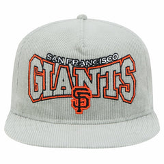New Era San Francisco Giants Gray Corduroy Golfer Snapback Hat for sale