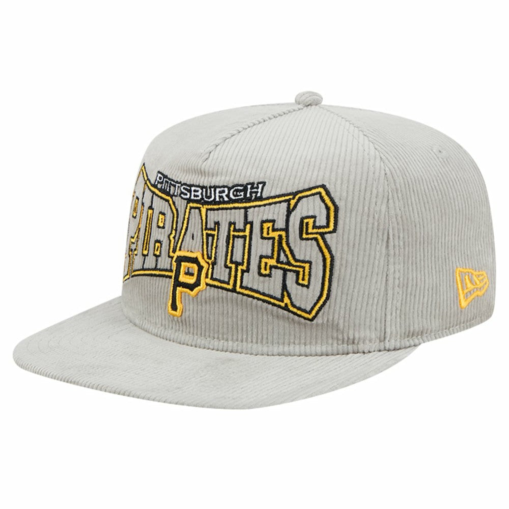New Era Pittsburgh Pirates Gray Corduroy Golfer Snapback Hat Near Me