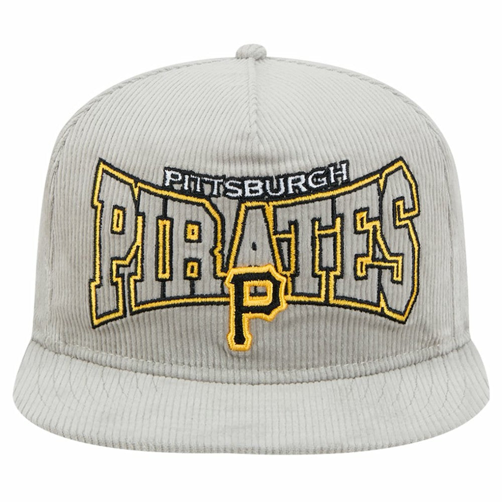 New Era Pittsburgh Pirates Gray Corduroy Golfer Snapback Hat Near Me