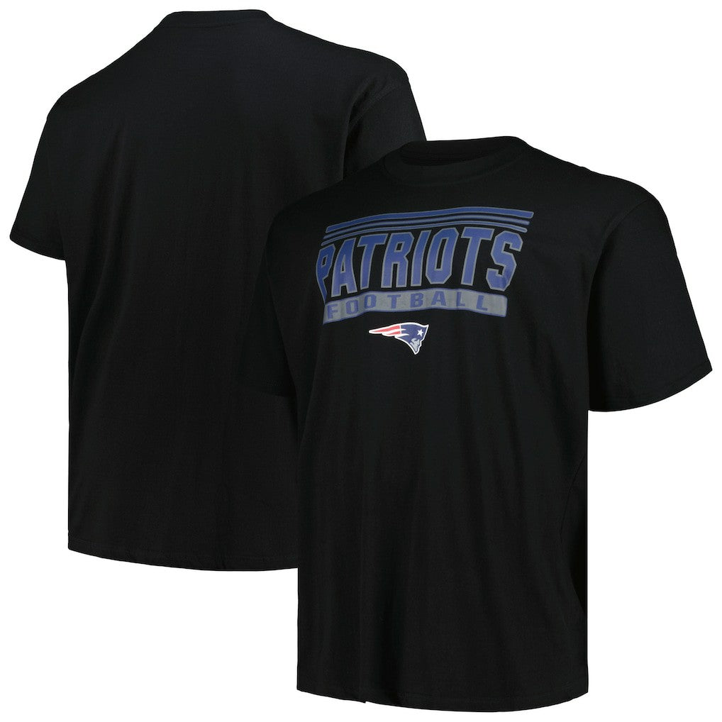 New England Patriots Big & Tall Pop T-Shirt - Black - Fanatics