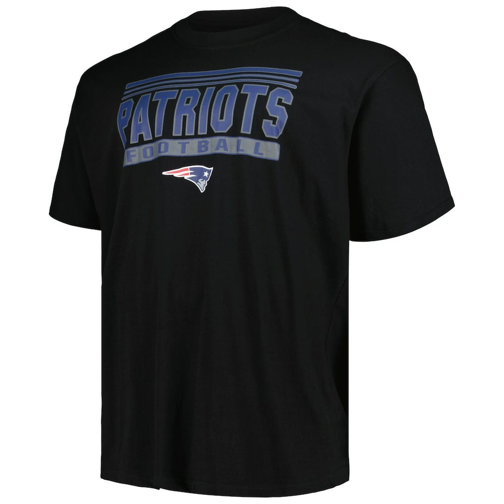 New England Patriots Big & Tall Pop T-Shirt - Black - Fanatics