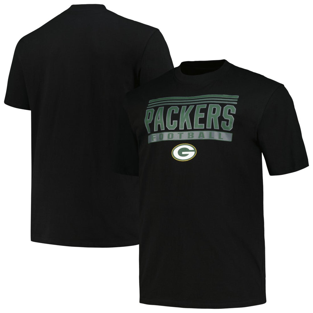 Green Bay Packers Big & Tall Pop T-Shirt - Black - Fanatics