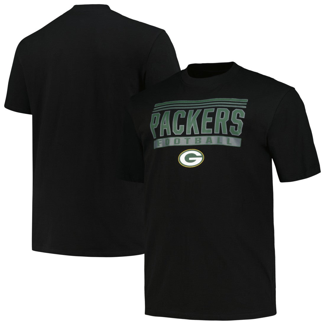 Green Bay Packers Big & Tall Pop T-Shirt - Black - Fanatics