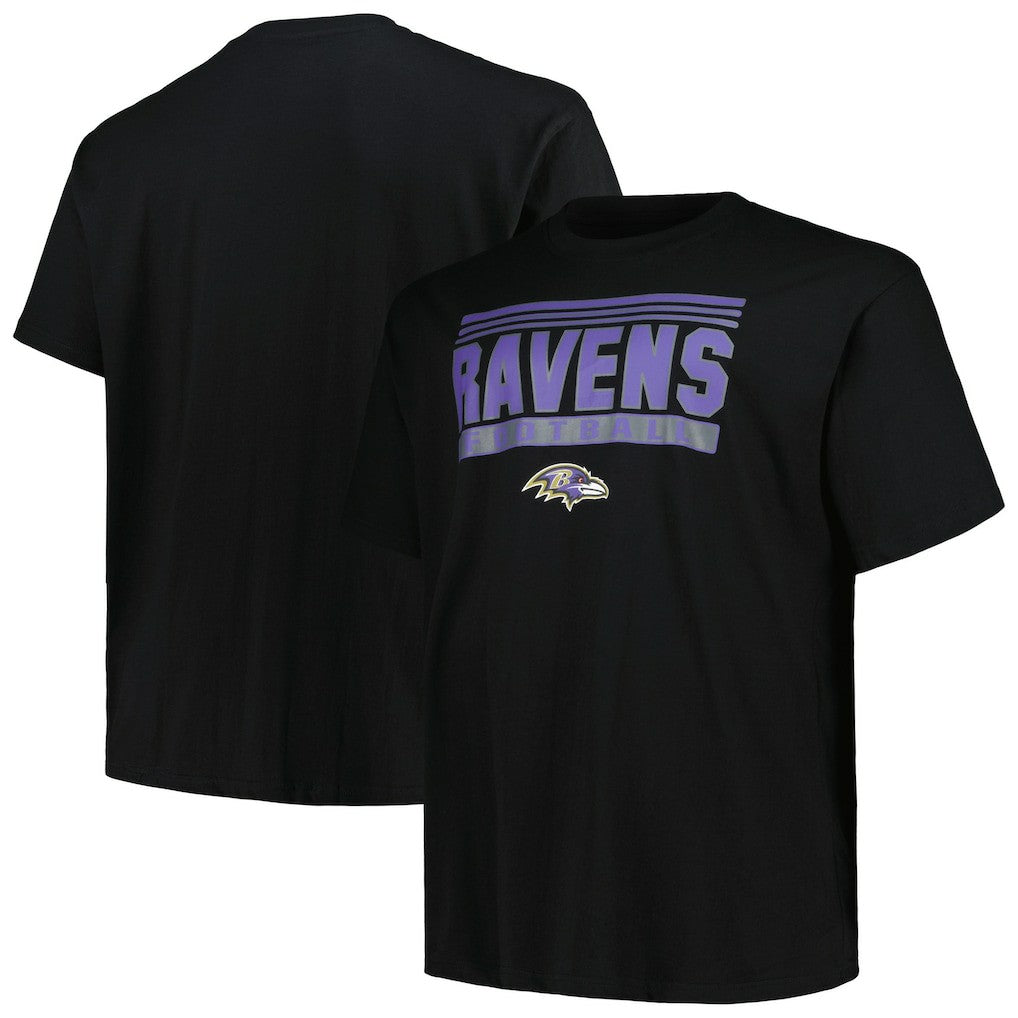 Baltimore Ravens Big & Tall Pop T-Shirt - Black - Fanatics