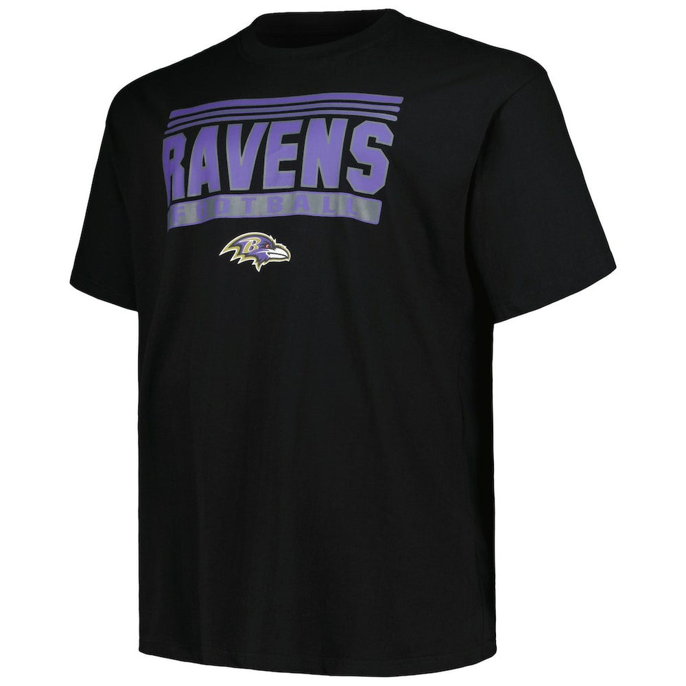 Baltimore Ravens Big & Tall Pop T-Shirt - Black - Fanatics