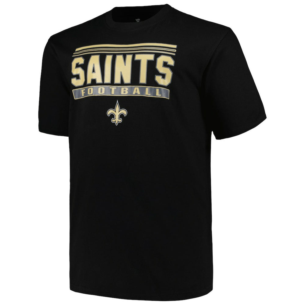 New Orleans Saints Big & Tall Pop T-Shirt - Black - Fanatics