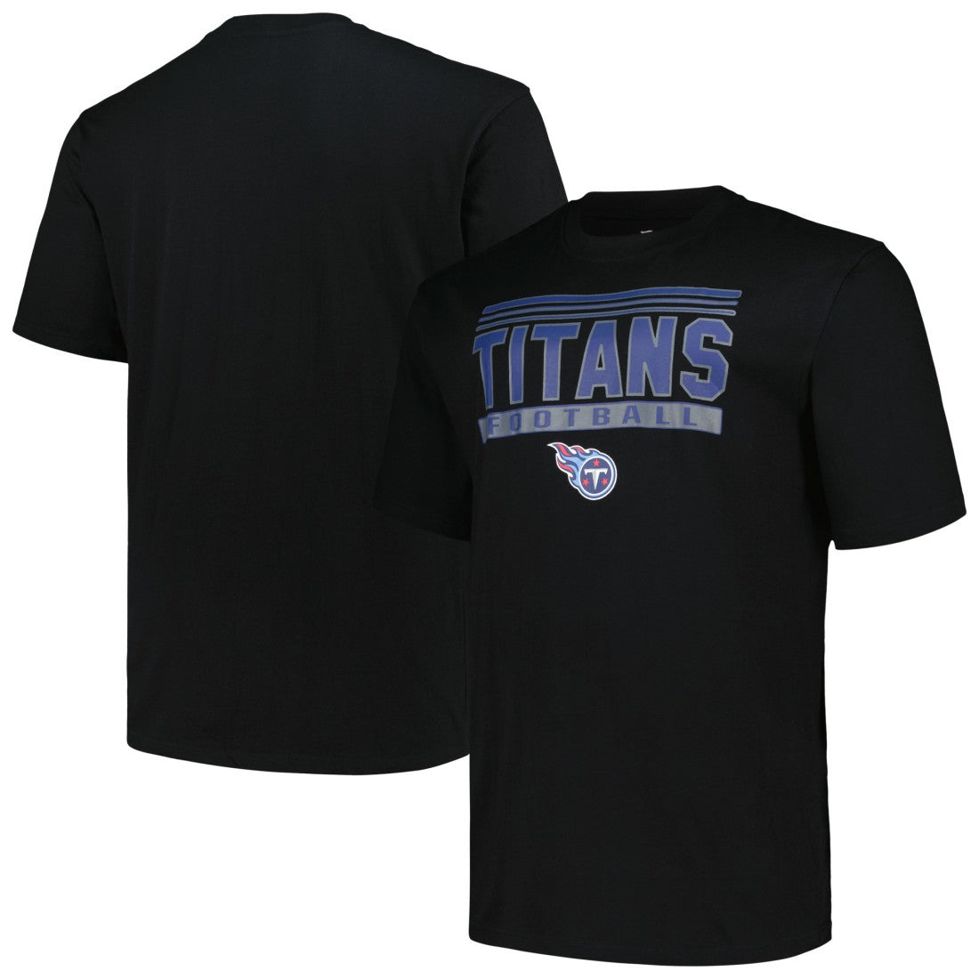 Tennessee Titans Big & Tall Pop T-Shirt - Black - Fanatics