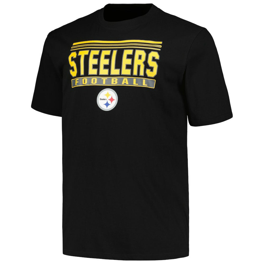 Pittsburgh Steelers Big & Tall Pop T-Shirt - Black - Fanatics