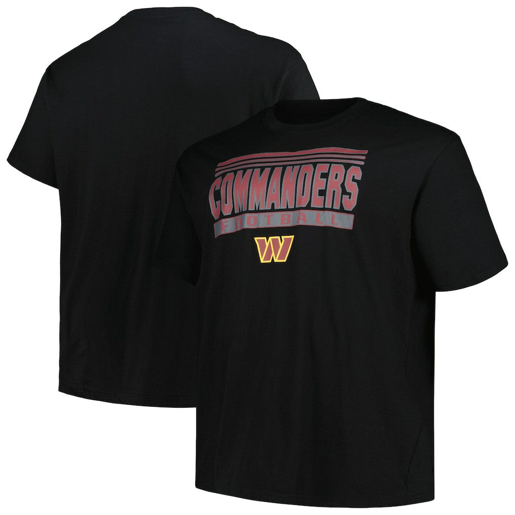 Washington Commanders Big & Tall Pop T-Shirt - Black - Fanatics