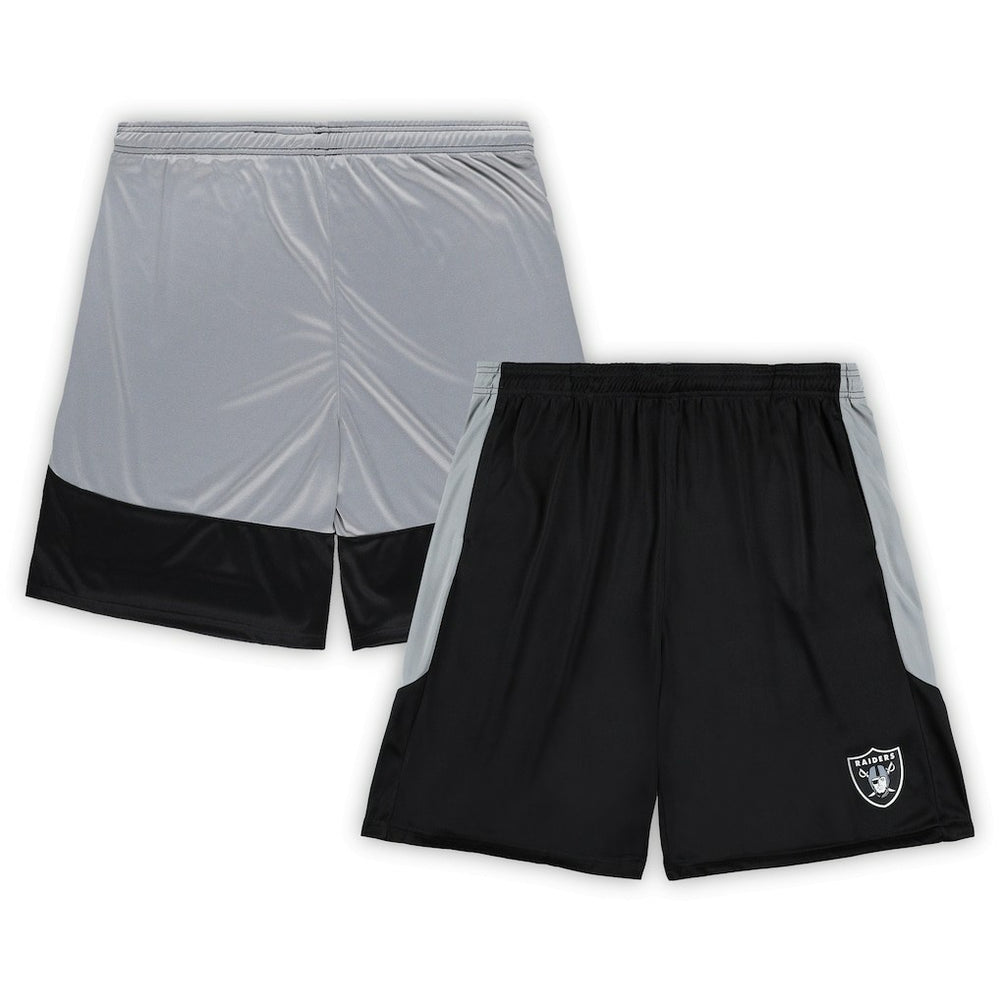 Las Vegas Raiders Big & Tall Team Logo Shorts - Black - Fanatics