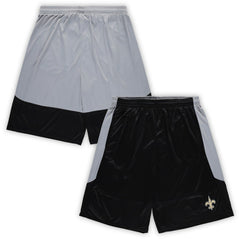 New Orleans Saints Big & Tall Team Logo Shorts - Black - Fanatics