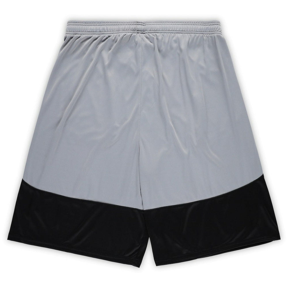 New Orleans Saints Big & Tall Team Logo Shorts - Black - Fanatics