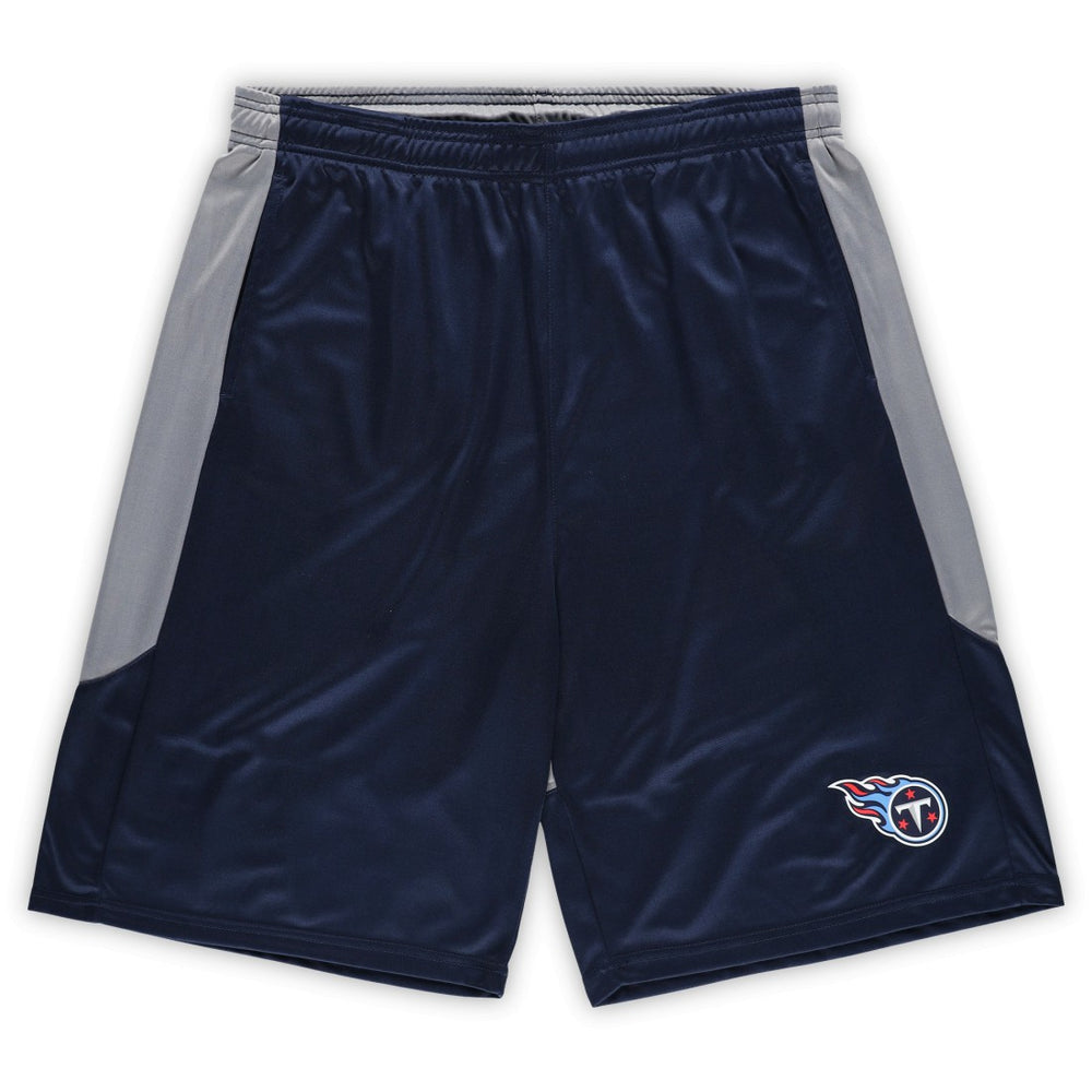 Tennessee Titans Big & Tall Team Logo Shorts - Navy - Fanatics