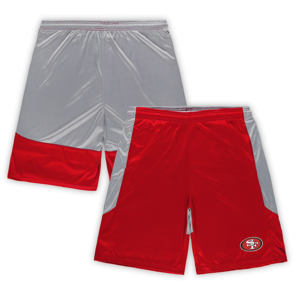 San Francisco 49ers Big & Tall Team Logo Shorts - Scarlet - Fanatics