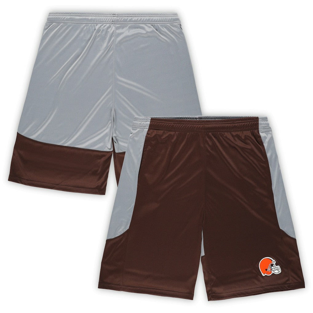 Cleveland Browns Big & Tall Team Logo Shorts - Brown - Fanatics