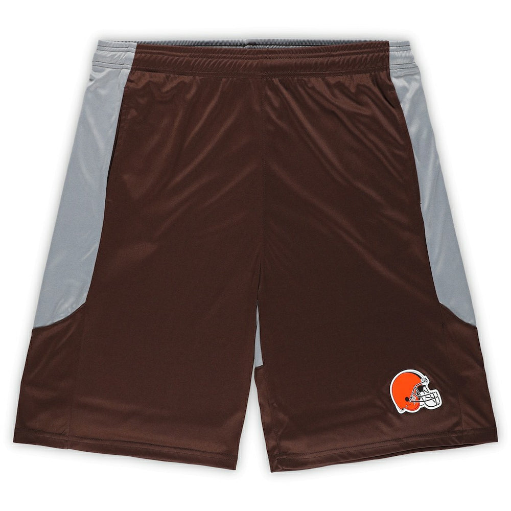Cleveland Browns Big & Tall Team Logo Shorts - Brown - Fanatics