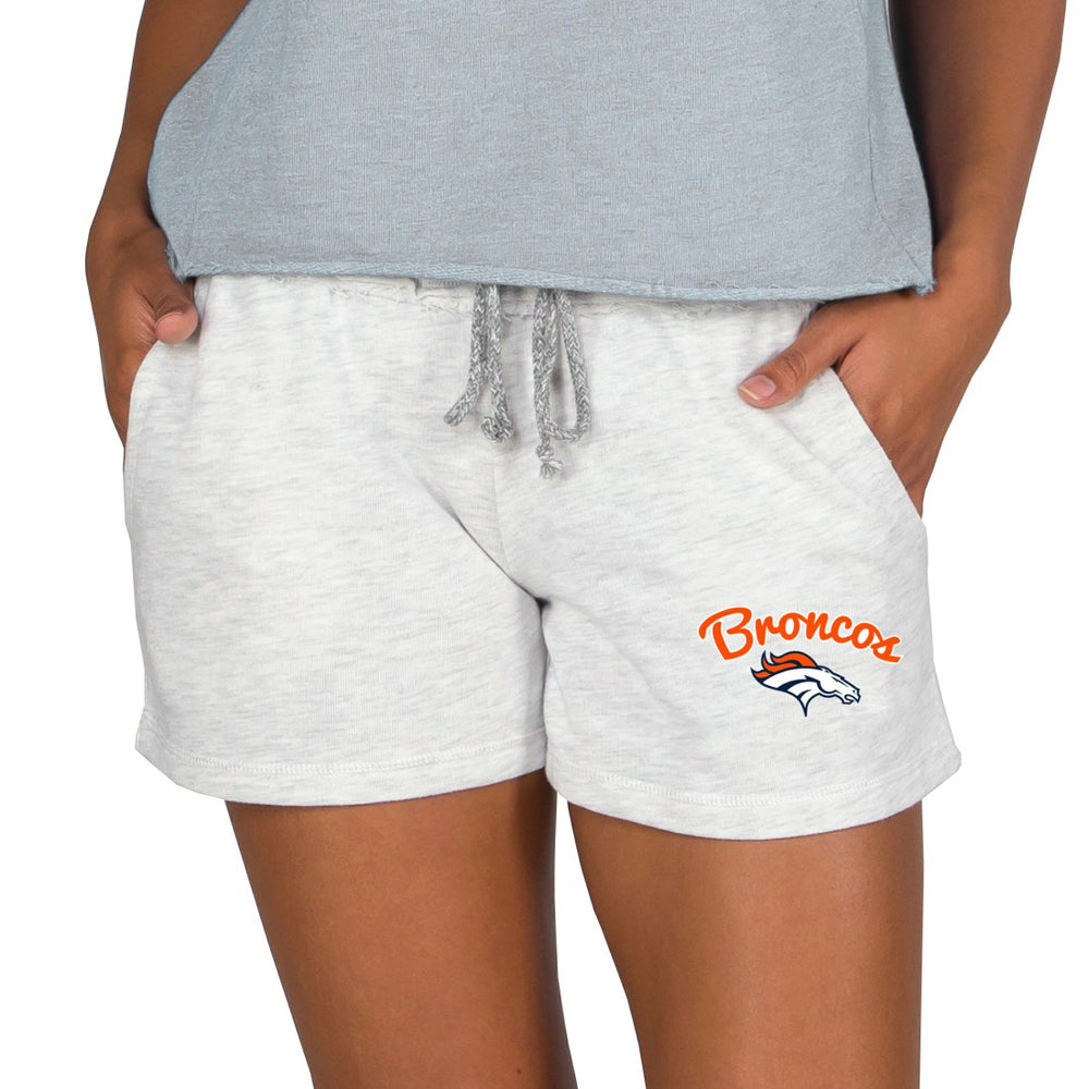 Denver Broncos Concepts Sport Women's Mainstream Terry Lounge Shorts - Oatmeal - NFL