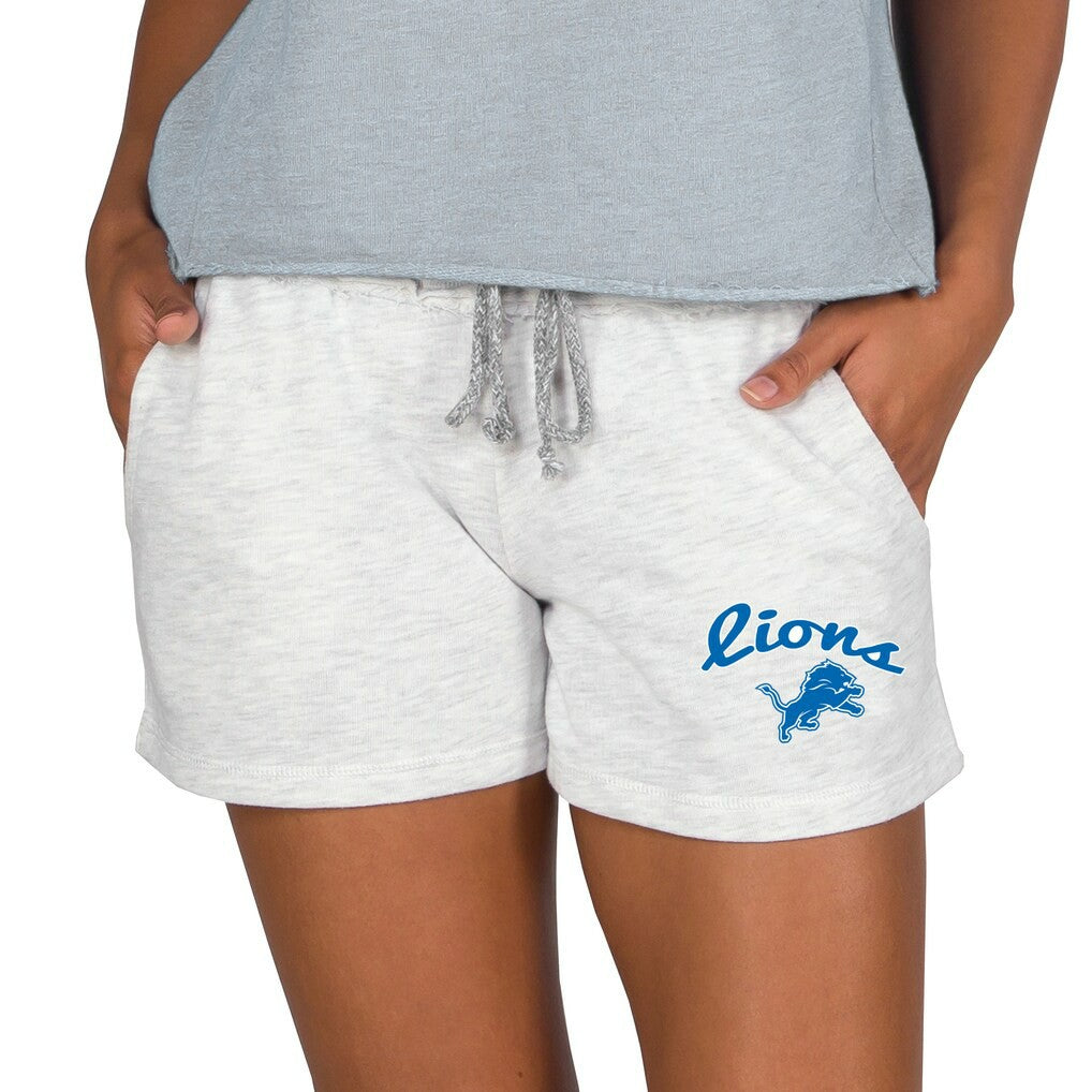 Detroit Lions Concepts Sport Women's Mainstream Terry Lounge Shorts - Oatmeal - NFL