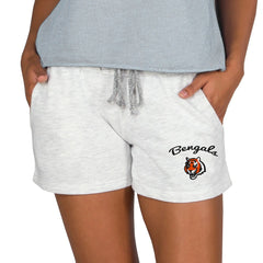 Cincinnati Bengals Concepts Sport Women's Mainstream Terry Lounge Shorts - Oatmeal - NFL