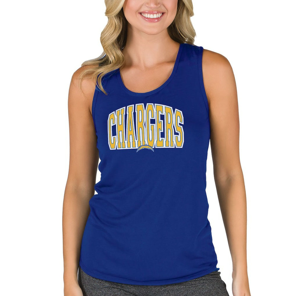 Los Angeles Chargers Concepts Sport Women's Marathon Racer Back Tank Top - Royal - NFL
