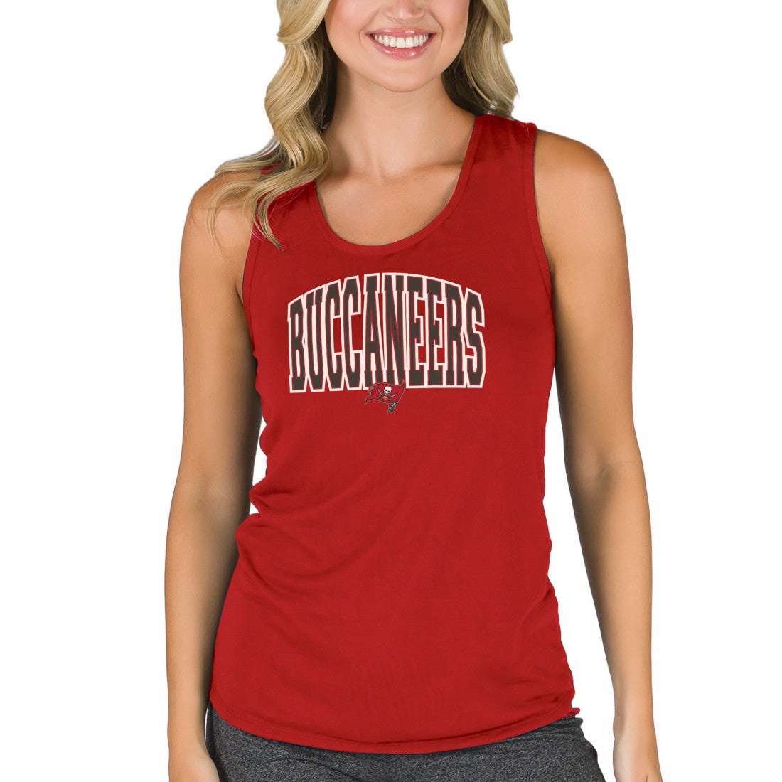 Tampa Bay Buccaneers Concepts Sport Women's Marathon Racer Back Tank Top - Red - NFL