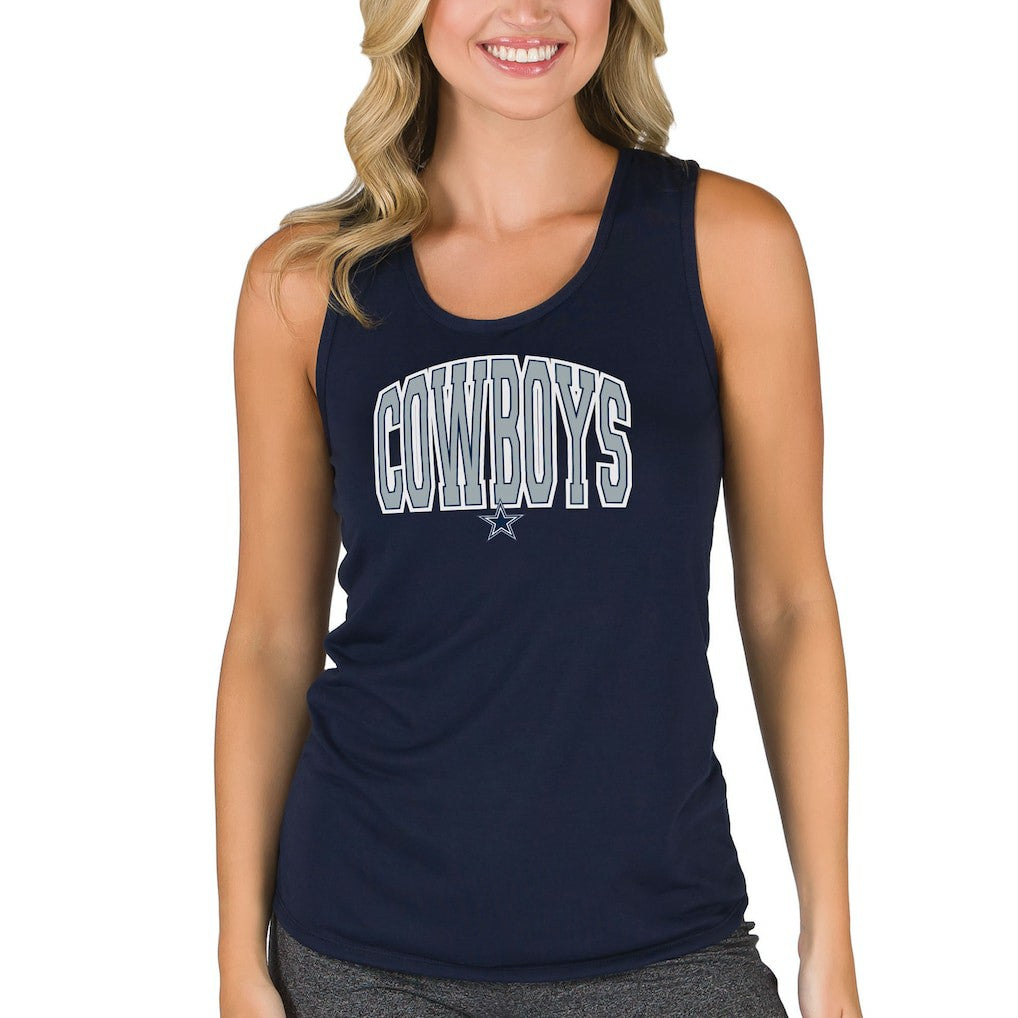 Dallas Cowboys Concepts Sport Women's Marathon Racer Back Tank Top - Navy - NFL