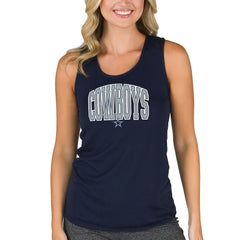 Dallas Cowboys Concepts Sport Women's Marathon Racer Back Tank Top - Navy - NFL