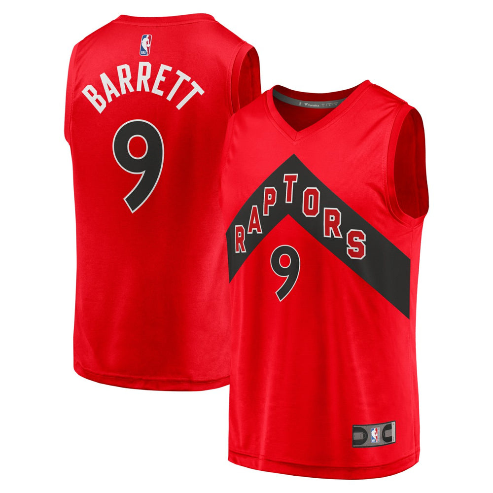 Fanatics RJ Barrett Toronto Raptors Youth Fast Break Player Jersey Icon Edition Red
