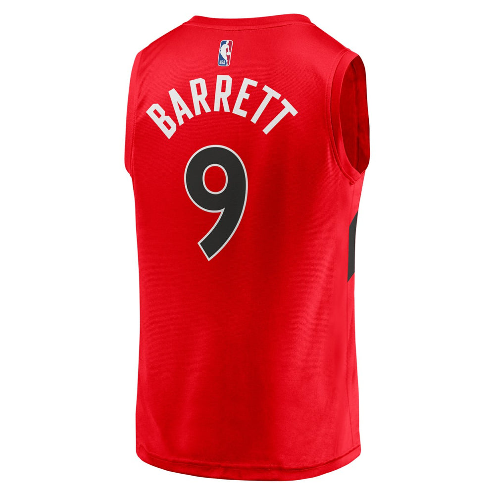 Fanatics RJ Barrett Toronto Raptors Youth Fast Break Player Jersey Icon Edition Red