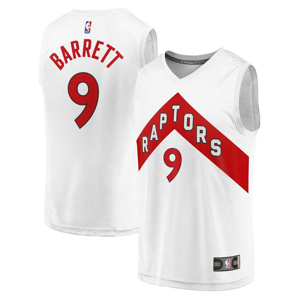 Fanatics RJ Barrett Toronto Raptors Youth Fast Break Player Jersey Association Edition White