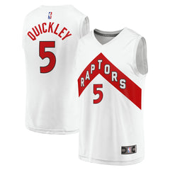 Fanatics Immanuel Quickley Toronto Raptors Fast Break Player Jersey Association Edition White