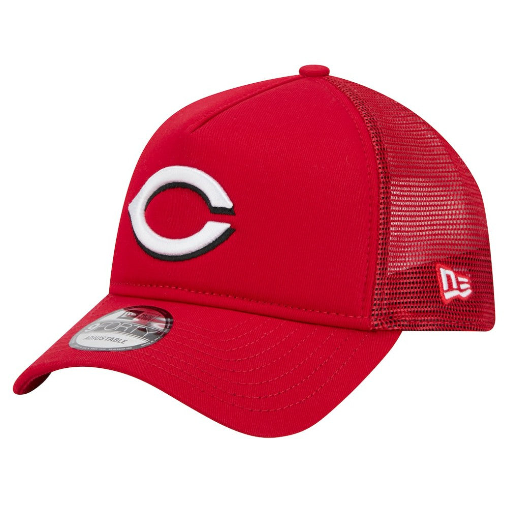 Cincinnati Reds New Era 9FORTY A-Frame Trucker Adjustable Hat Online