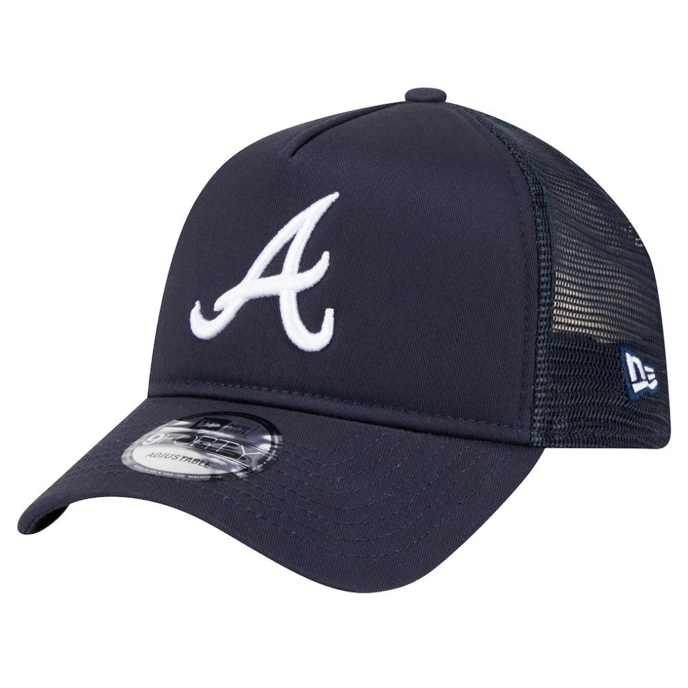 Atlanta Braves New Era 9FORTY A-Frame Trucker Adjustable Hat Near Me