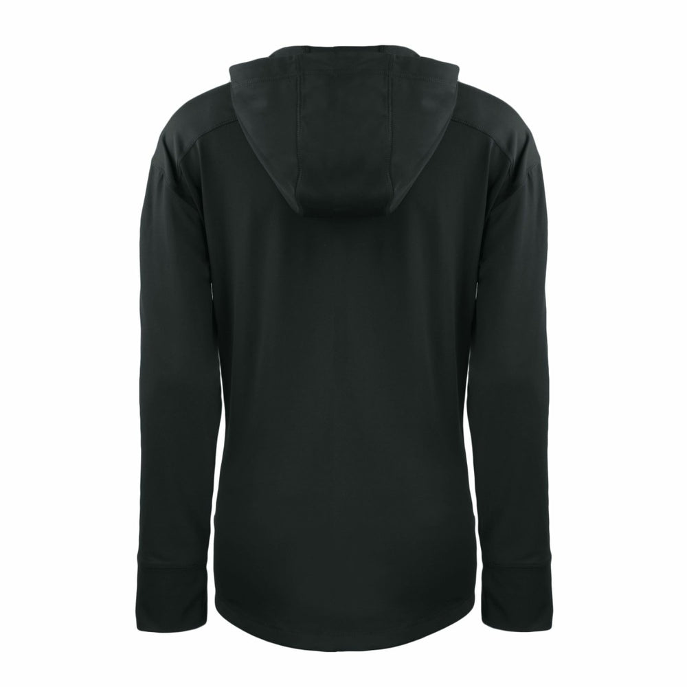 Detroit Lions Cutter & Buck Women's Primary Mark Daybreak Eco Recycled Half-Zip Hoodie - Black - NFL
