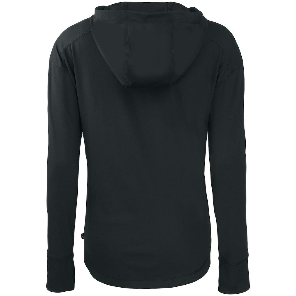 Kansas City Chiefs Cutter & Buck Women's Primary Mark Daybreak Eco Recycled Full-Zip Hoodie - Black - NFL
