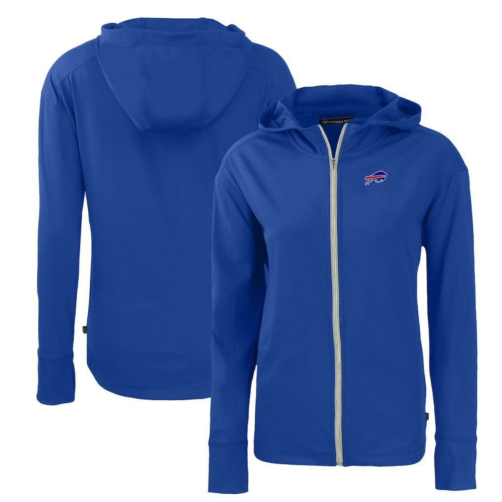 Buffalo Bills Cutter & Buck Women's Primary Mark Daybreak Eco Recycled Full-Zip Hoodie - Royal - NFL