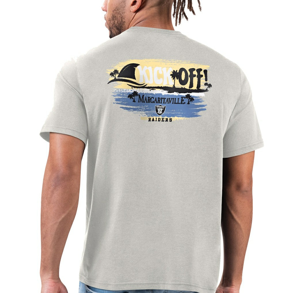 Las Vegas Raiders Margaritaville T-Shirt - Silver - NFL