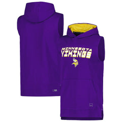 Minnesota Vikings MSX by Michael Strahan Captain Sleeveless Hoodie T-Shirt - Purple - NFL