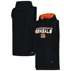 Cincinnati Bengals MSX by Michael Strahan Captain Sleeveless Hoodie T-Shirt - Black - NFL
