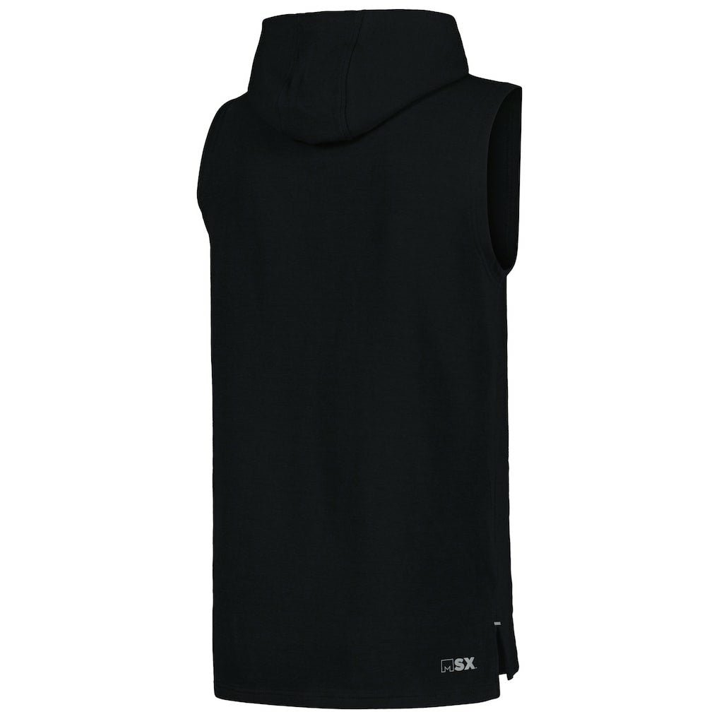 Cincinnati Bengals MSX by Michael Strahan Captain Sleeveless Hoodie T-Shirt - Black - NFL
