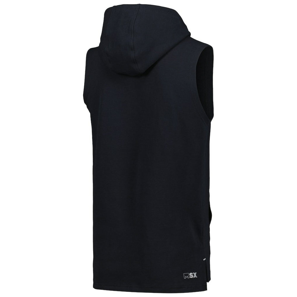 Las Vegas Raiders MSX by Michael Strahan Captain Sleeveless Hoodie T-Shirt - Black - NFL