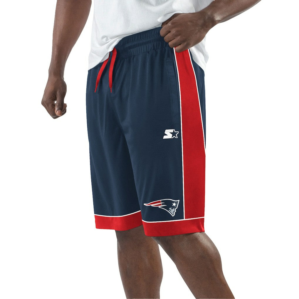 New England Patriots Starter Fan Favorite Fashion Shorts - Navy/Red - NFL