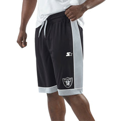 Las Vegas Raiders Starter Fan Favorite Fashion Shorts - Black/Silver - NFL