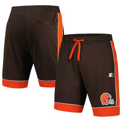 Cleveland Browns Starter Fan Favorite Fashion Shorts - Brown/Orange - NFL