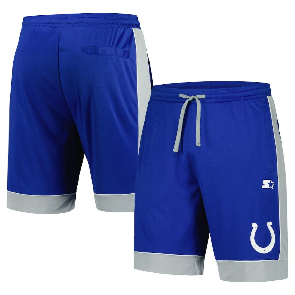 Indianapolis Colts Starter Fan Favorite Fashion Shorts - Royal/Gray - NFL